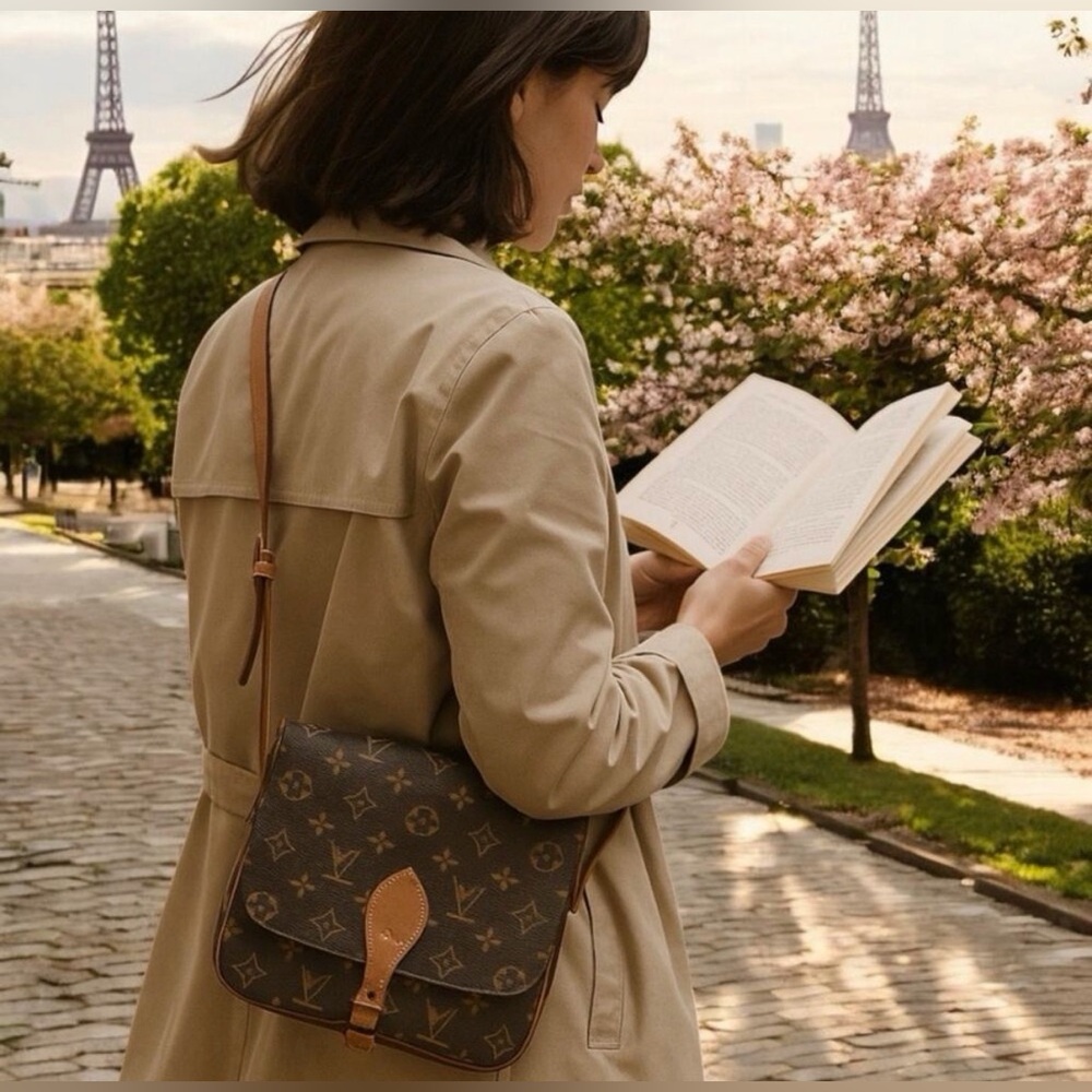 SOLD Louis Vuitton Cartouchière MM Monogram Crossbody/Shoulder Bag Vintage - Picture 15 of 16